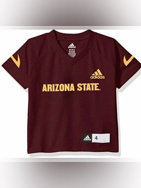 NWT [Adidas] Arizona State ASU Sun Devils NCAA Football Jersey Little Kids M 5/6